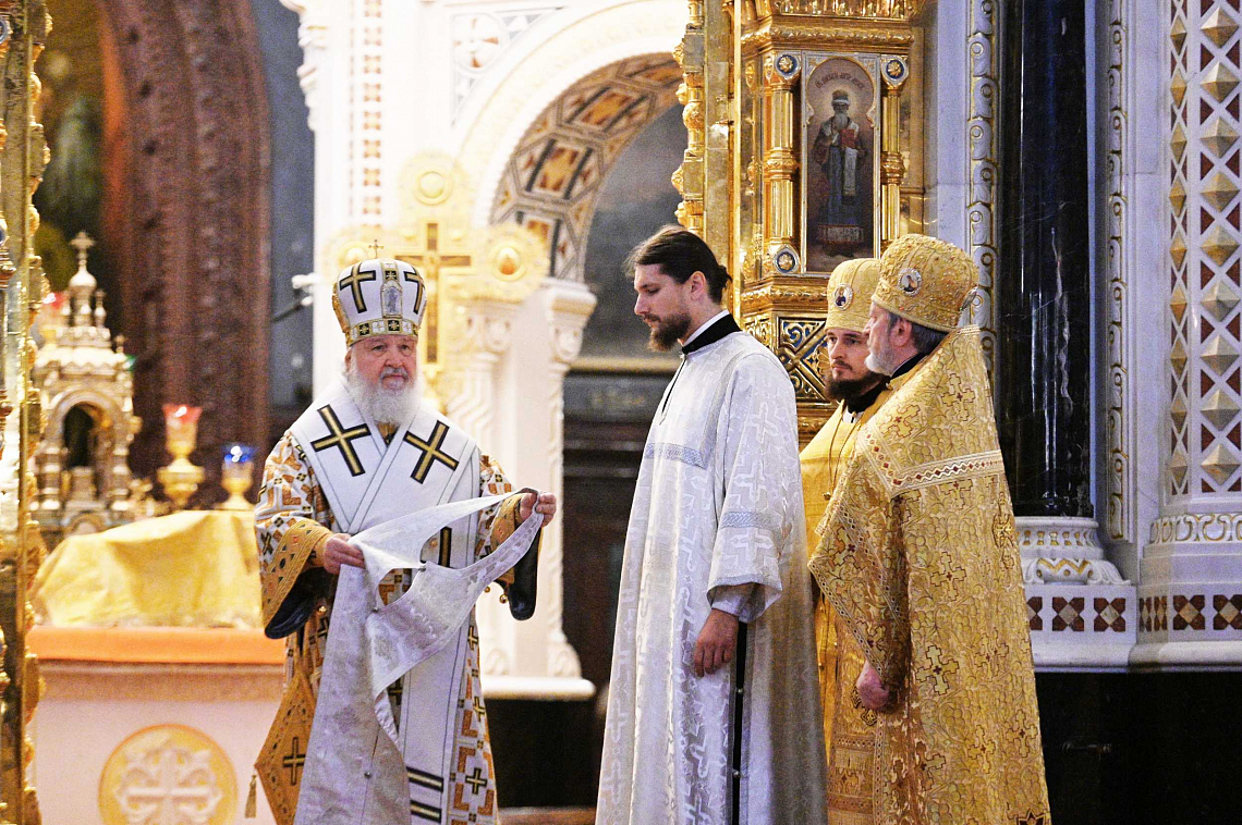 Святейший Патриарх Кирилл совершил пресвитерскую хиротонию диакона Арсения Аванесяна