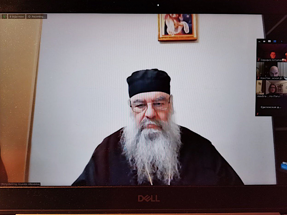 Митрополит Лимассольский Афанасий встретился с обучающимися Сретенской духовной академии